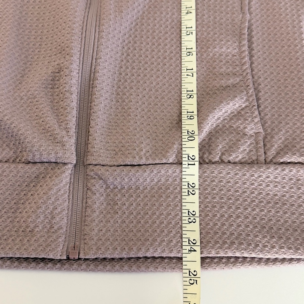 Adidas Women's Ultimate365 Textured Golf Jacket Preloved Fig Color Size Large - Picture 8 of 9